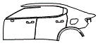 Door and Rear Fender Kit pattern for the 2025 Polestar Polestar 2