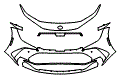 Bumper Kit pattern for the 2026 Toyota Crown