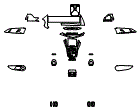 Display Screen and Interior Kit pattern for the 2027 BMW XM