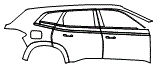 Door and Rear Fender Kit pattern for the 2027 BMW XM