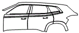 Door and Rear Fender Kit pattern for the 2027 BMW XM