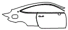 Door and Rear Fender Kit pattern for the 2023 Mercedes Benz C-Class Coupe