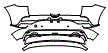 Rear Bumper Kit pattern for the 2023 Genesis GV60