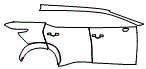 Door and Rear Fender Kit pattern for the 2026 Lexus RZ