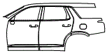 Door and Rear Fender Kit pattern for the 2022 Hyundai Palisade