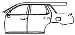 Door and Rear Fender Kit pattern for the 2020 Hyundai Palisade