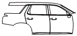 Door and Rear Fender Kit pattern for the 2020 Hyundai Palisade