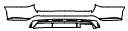 Rear Bumper Kit pattern for the 2023 Hyundai Palisade