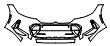 Bumper Kit pattern for the 2020 BMW 3 Series