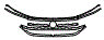 Grille Kit pattern for the 2021 Volkswagen Atlas