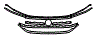 Grille Kit pattern for the 2021 Volkswagen Atlas