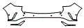 Rear Bumper Kit pattern for the 2026 Lexus RX