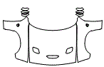 Full Hood, Fender and Mirror Kit pattern for the 2018 Dodge Challenger