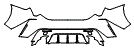 Rear Bumper Kit pattern for the 2025 Lexus RC F