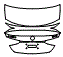 Trunk Lid Kit pattern for the 2026 Mercedes Benz C-Class Sedan