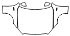 Full Hood, Fender and Mirror Kit pattern for the 2023 Mercedes Benz C-Class Sedan