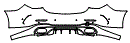 Rear Bumper Kit pattern for the 2026 Mercedes Benz C-Class Sedan