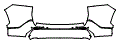 Rear Bumper Kit pattern for the 2024 Toyota RAV4 Prime