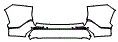 Rear Bumper Kit pattern for the 2024 Toyota RAV4 Prime