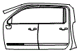 Door and A-Pillar Kit pattern for the 2026 Chevrolet Silverado HD