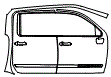 Door and A-Pillar Kit pattern for the 2026 Chevrolet Silverado HD