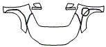 Full Hood, Fender and Mirror Kit pattern for the 2025 Toyota bZ4X