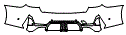 Rear Bumper Kit pattern for the 2020 BMW 3 Series