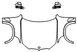 Full Hood, Fender and Mirror Kit pattern for the 2026 BMW X5