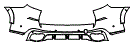 Rear Bumper Kit pattern for the 2026 BMW X5
