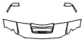 Hood, Fender and Mirror Kit pattern for the 2026 Chevrolet Silverado HD
