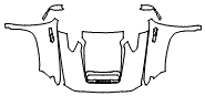 Full Hood, Fender and Mirror Kit pattern for the 2026 Chevrolet Silverado HD