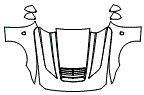 Full Hood, Fender and Mirror Kit pattern for the 2026 Ford Mustang