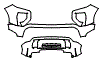 Bumper Kit pattern for the 2026 GMC Canyon