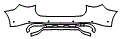 Rear Bumper Kit pattern for the 2027 Mercedes Benz GLC SUV