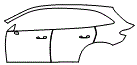 Door and Rear Fender Kit pattern for the 2027 Mercedes Benz GLC SUV