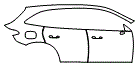 Door and Rear Fender Kit pattern for the 2027 Mercedes Benz GLC SUV