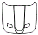 Full Hood Kit pattern for the 2021 Ford Mustang
