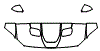 Hood, Fender and Mirror Kit pattern for the 2021 Ford Mustang
