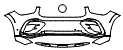 Bumper Kit pattern for the 2026 Mercedes Benz GLE Coupe