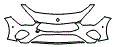 Bumper Kit pattern for the 2026 Mercedes Benz CLA Coupe