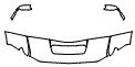 Hood, Fender and Mirror Kit pattern for the 2026 Chevrolet Silverado HD