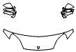 Hood, Fender and Mirror Kit pattern for the 2026 Porsche Cayenne