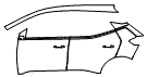 Door and Rear Fender Kit pattern for the 2023 Chevrolet Bolt EUV
