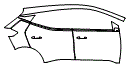 Door and Rear Fender Kit pattern for the 2023 Chevrolet Bolt EUV