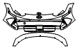 Bumper Kit pattern for the 2025 Hyundai Ioniq 6 (Canada)
