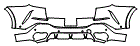 Rear Bumper Kit pattern for the 2027 BMW X6