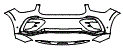 Bumper Kit pattern for the 2026 Mercedes Benz GLE Coupe