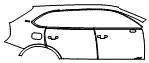 Door and Rear Fender Kit pattern for the 2023 Bentley Bentayga