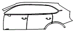 Door and Rear Fender Kit pattern for the 2023 Bentley Bentayga
