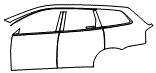 Door and Rear Fender Kit pattern for the 2026 Volvo EX90